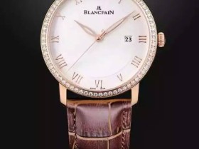 【商務】寶珀Blancpain 經典繫列 6651-3642 18K玫瑰金 男士自動機械錶 商務腕錶￥2980 