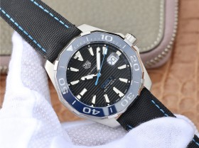 泰格豪雅500 復刻手錶 V6廠豪雅競潛43mm新品藍色陶瓷錶圈￥2980