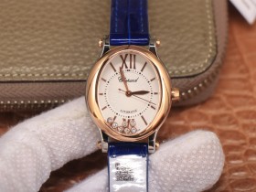 高仿蕭邦女士手錶價格及圖片 蕭邦CHOPARD快樂鉆石女錶玫瑰金￥3180