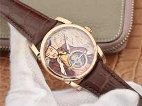 造陀飛輪錶的復刻手錶廠家 JB廠帕瑪強尼陀飛輪手錶 PFS251 玫瑰金男錶￥5880