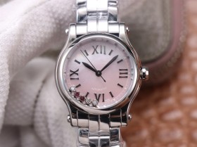 蕭邦手錶1比1高仿手錶價格 YF蕭邦快樂鉆石繫列278573 女錶￥3380