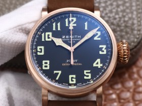 高仿手錶真力時飛行員手錶 xf廠手錶真力時大飛 29.2430.679/21.C753 青銅腕錶￥3380