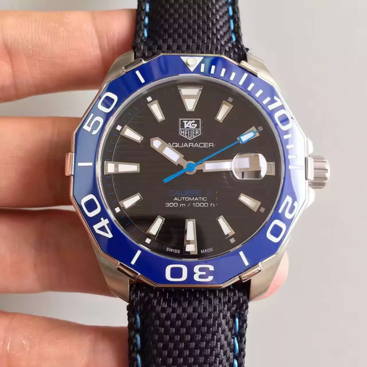 泰格豪雅復刻手錶的好 V6.TAG泰格豪雅競潛300米繫列WAY211B.FC6363￥2980-復刻手錶