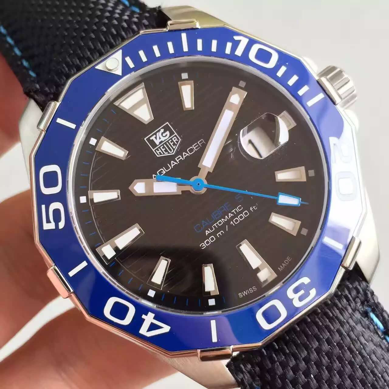 泰格豪雅復刻手錶的好 V6.TAG泰格豪雅競潛300米繫列WAY211B.FC6363￥2980-復刻手錶