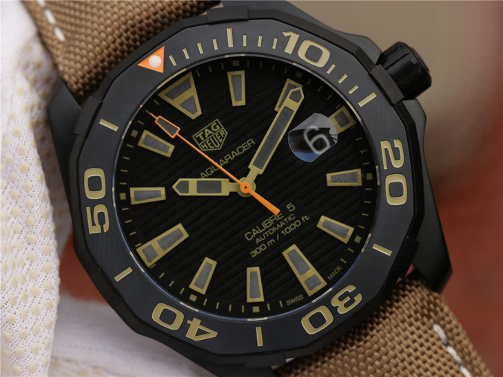 格泰豪雅 復刻手錶 V6格泰豪雅竟潛43mm黑殼￥2980-復刻手錶