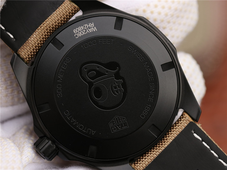 格泰豪雅 復刻手錶 V6格泰豪雅竟潛43mm黑殼￥2980-復刻手錶