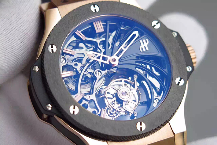 宇舶 陀飛輪手動上鏈腕錶 男士自動機械腕錶 原裝錶扣￥7980-復刻手錶