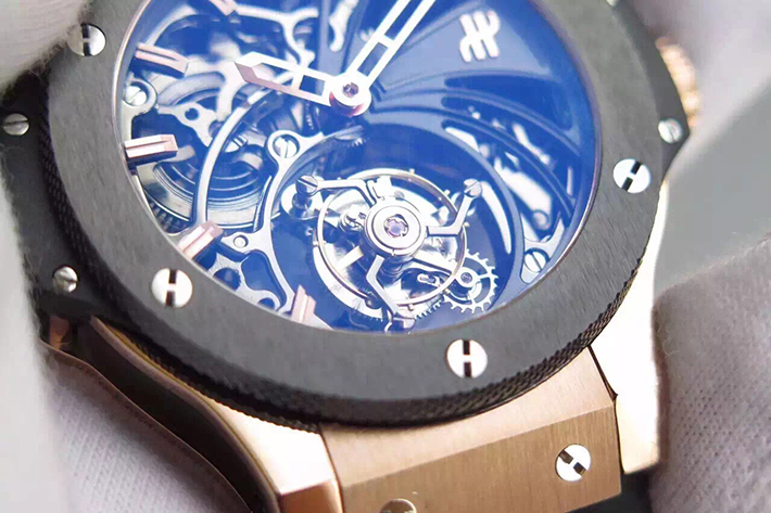 宇舶 陀飛輪手動上鏈腕錶 男士自動機械腕錶 原裝錶扣￥7980-復刻手錶