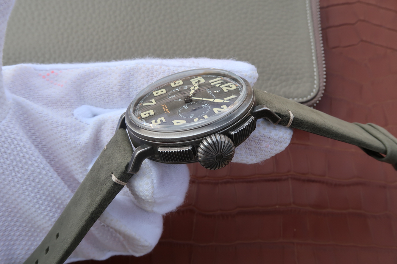 精仿真力時怎麽樣 XF真力時飛行員V8版大飛計時重機車騎士11.2430.4069/21.C773￥3480-復刻手錶