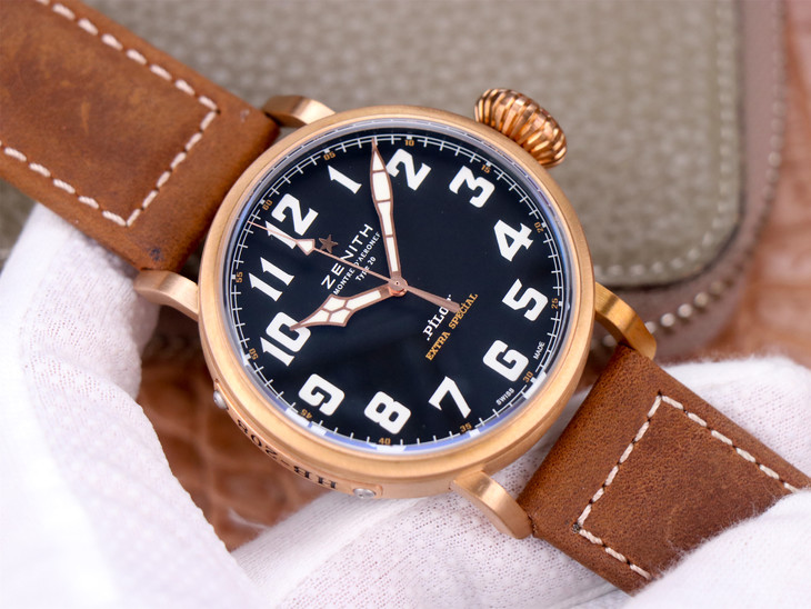 真力時青銅計時大飛1比1復刻 sv真力時飛行員29.2430.679/21.C753￥3480-復刻手錶