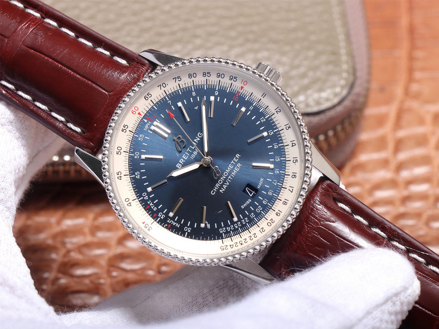 百年靈哪個廠手錶高仿錶的好 tf廠手錶百年靈航空計時1 藍盤￥3980-復刻手錶