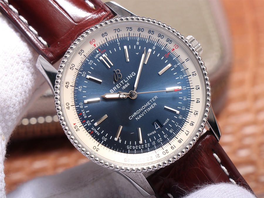 百年靈哪個廠手錶高仿錶的好 tf廠手錶百年靈航空計時1 藍盤￥3980-復刻手錶