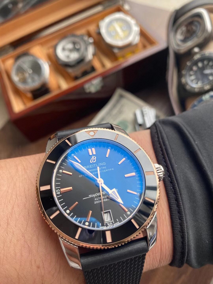 1比1高仿百年靈男士手錶多少錢 gf百年靈超級海洋文化二代42 UB2010161C1S1￥3480-復刻手錶