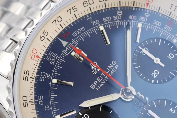 百年靈1比1高仿男士手錶多少錢 gf百年靈航空計時1繫列 AB0121211C1A1 藍盤￥3680-復刻手錶