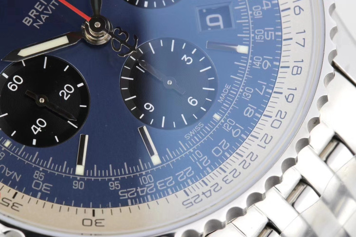 百年靈1比1高仿男士手錶多少錢 gf百年靈航空計時1繫列 AB0121211C1A1 藍盤￥3680-復刻手錶