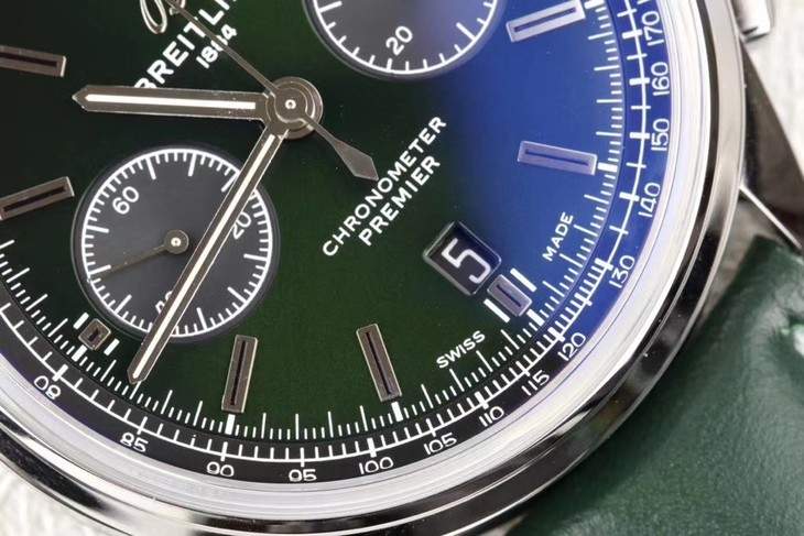 百年靈璞雅1比1復刻價格 GF百年靈璞雅繫列AB0118A11L1X1 綠盤￥3680-復刻手錶