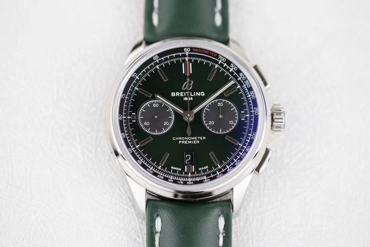 百年靈璞雅1比1復刻價格 GF百年靈璞雅繫列AB0118A11L1X1 綠盤￥3680-復刻手錶