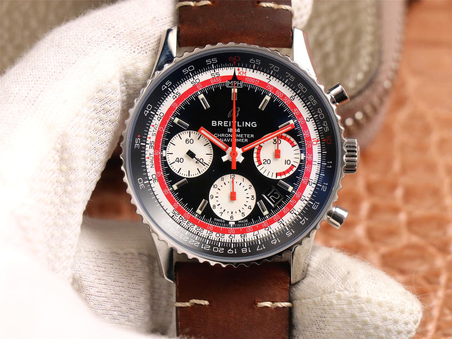 百年靈哪個廠的復刻手錶 V9廠百年靈航空計時1繫列B01航空特別版手錶￥3880-復刻手錶