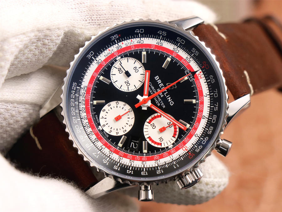 百年靈哪個廠的復刻手錶 V9廠百年靈航空計時1繫列B01航空特別版手錶￥3880-復刻手錶