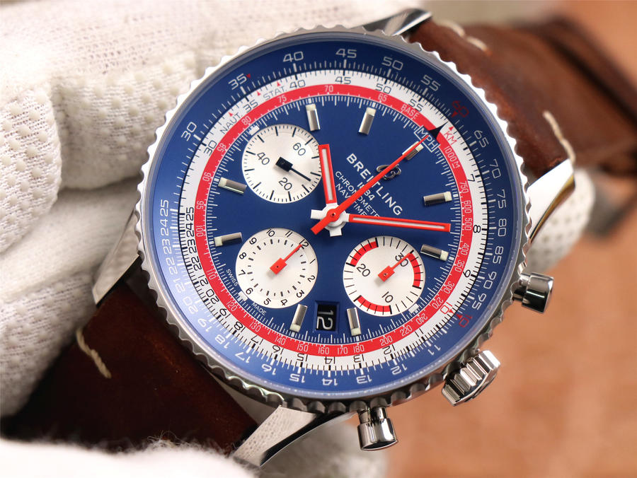 百年靈復刻手錶錶V9廠的好麽 V9廠百年靈航空計時1繫列B01航空特別版手錶￥3980-復刻手錶