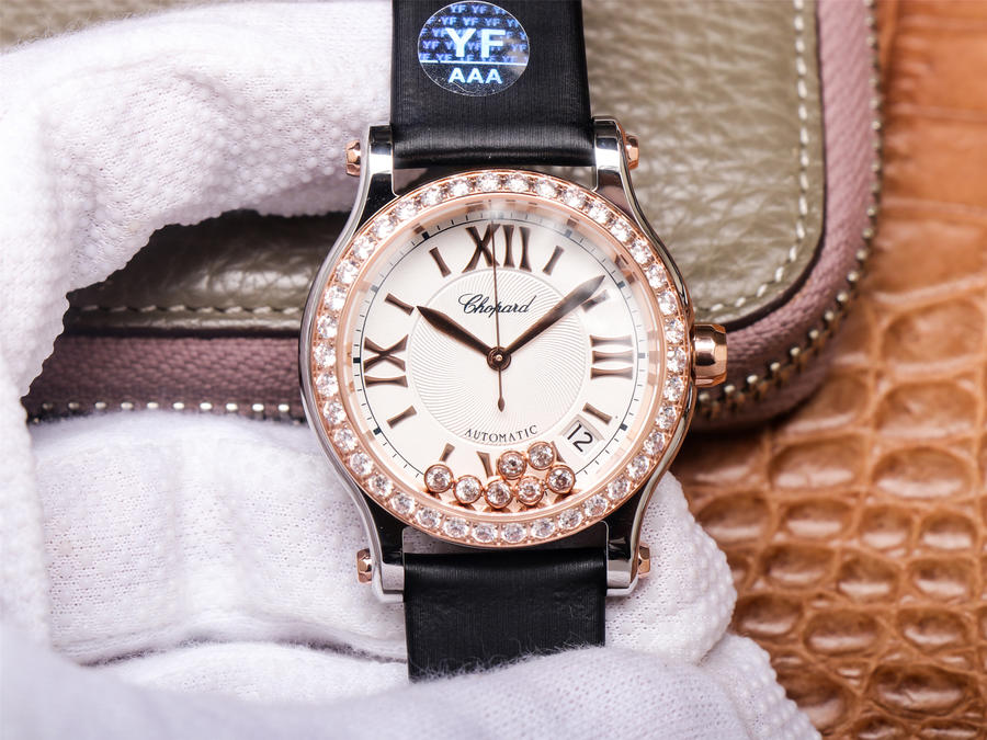 蕭邦5鉆哪個廠手錶高仿好YF yf廠手錶蕭邦快樂鉆石278559-6003￥3480-復刻手錶