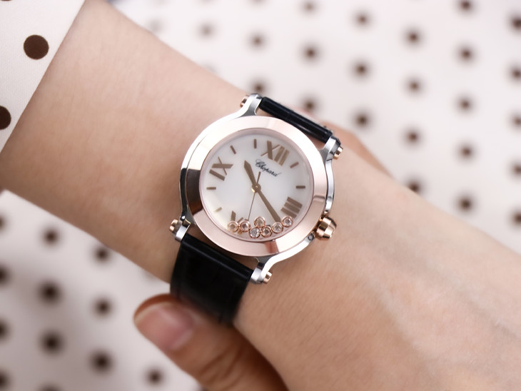 蕭邦快樂鉆1比1高仿手錶價格 YF蕭邦快樂鉆繫列278492-9001 女錶￥3480-復刻手錶