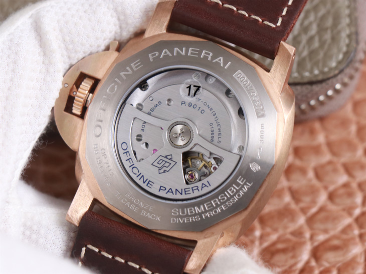 沛納海968高仿錶價格 vs廠錶沛納海PAM00968 青銅男士手錶￥3980-復刻手錶