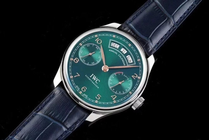 1比1復刻萬國男錶 葡萄牙繫列az IW503510 綠盤 自動機械錶￥3480-復刻手錶