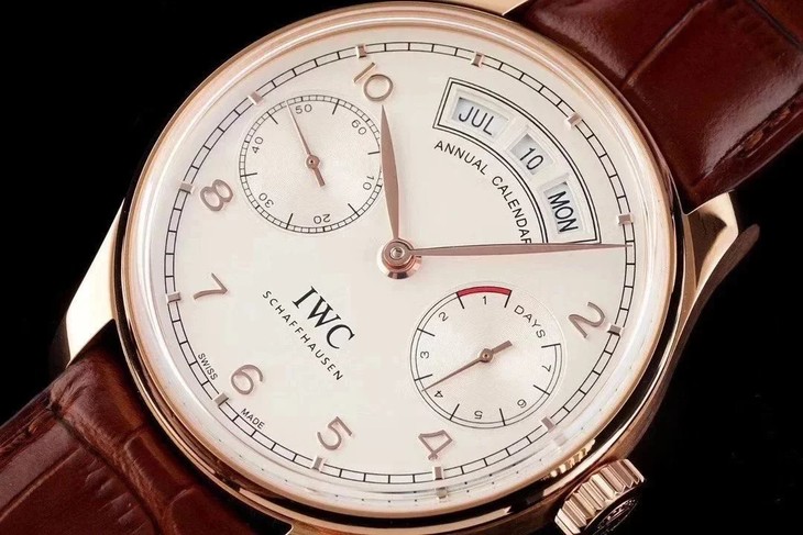 萬國1比1復刻哪個好 az葡萄牙繫列 IW503504 玫瑰金色殼 自動機械錶￥3480-復刻手錶
