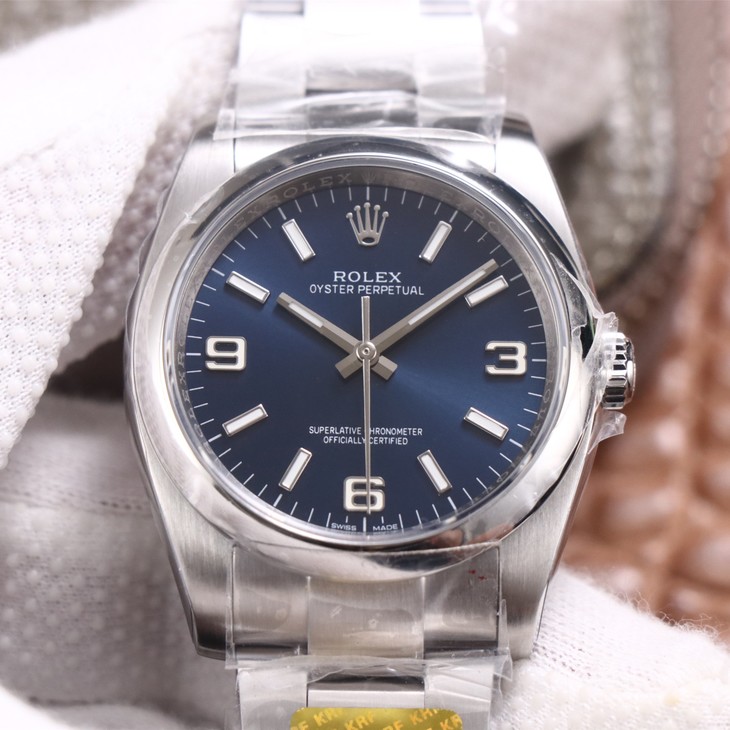 一比一高仿勞力士蠔式恆動錶 KRF廠勞力士蠔式恆動116000 藍盤￥3480-復刻手錶