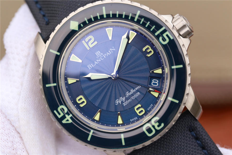 復刻手錶腕錶寶珀五十尋 ZF寶珀五十噚5015D-1140-52B 藍盤￥4580-復刻手錶