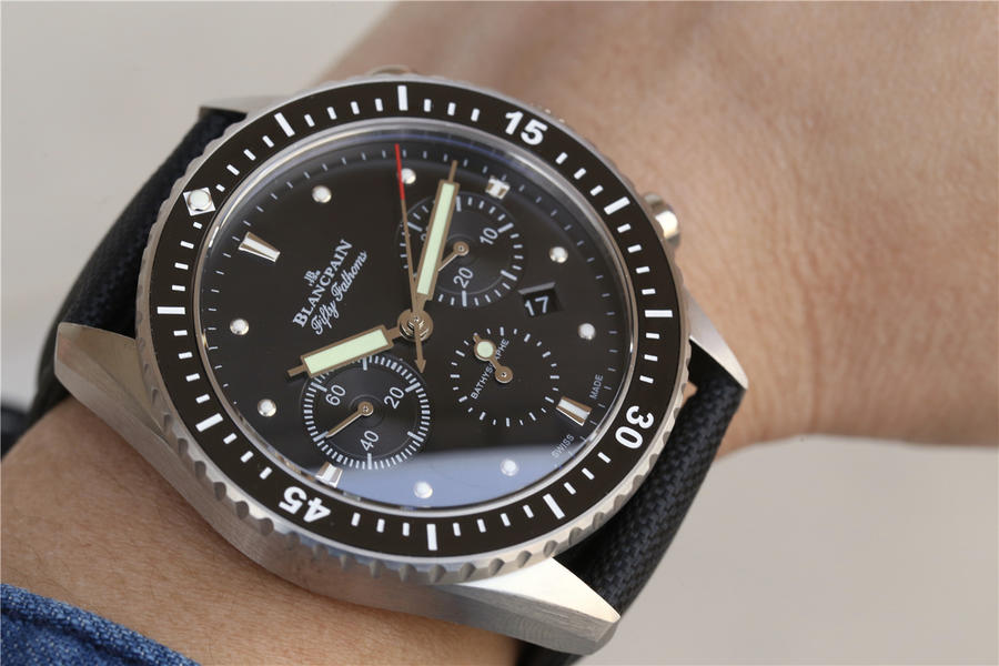 寶珀五十噚復刻手錶價位 KJ寶珀五十噚5200款男士￥3980-復刻手錶