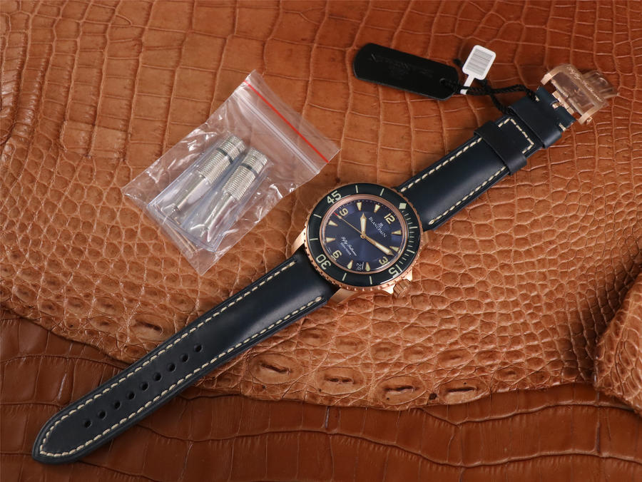手錶復刻手錶寶珀 ZF寶珀五十噚5015-3603C-63B腕錶￥4680-復刻手錶