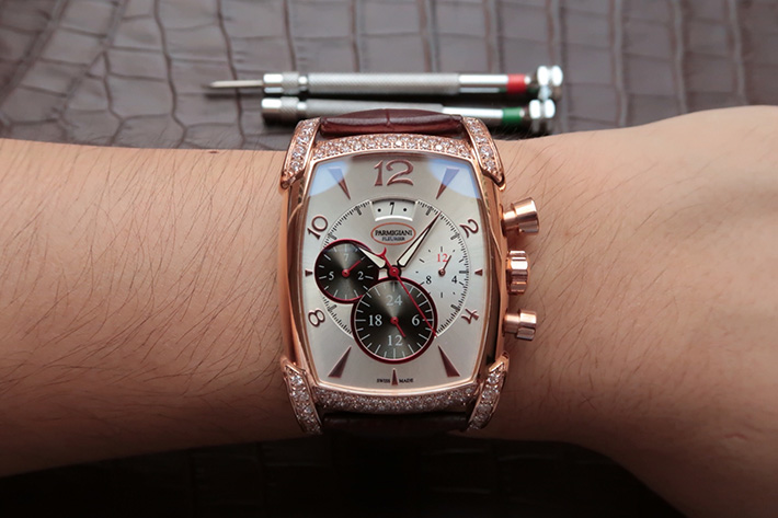 帕瑪強尼(Parmigiani Fleurier)KalpaGraphe繫列PFC128-1000100 HA1441 18K玫瑰金 男士自動機械錶手錶￥3880-復刻手錶