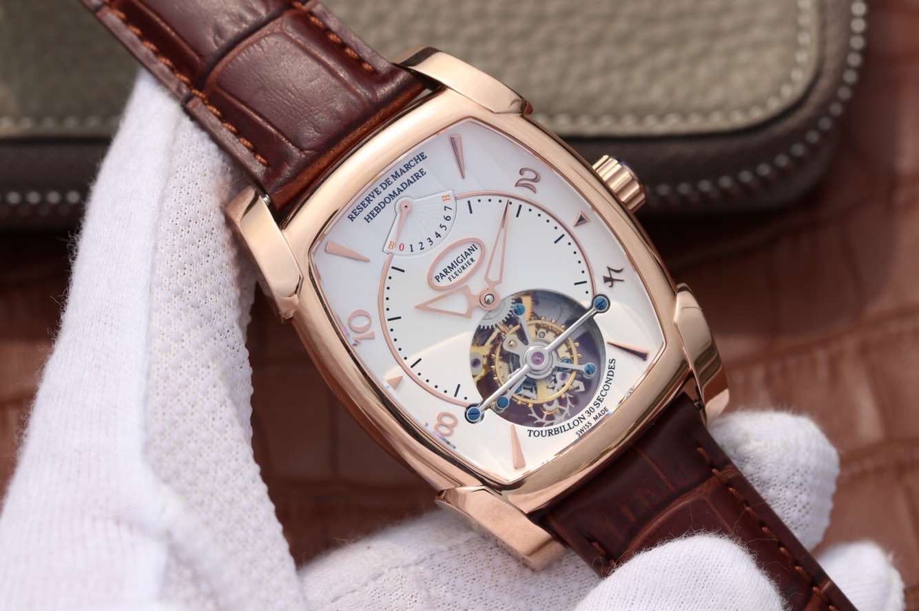 帕瑪強尼復刻手錶錶 玫瑰金 真陀飛輪 BM廠帕瑪強尼TOURBILLON繫列PF011254.01￥8800-復刻手錶