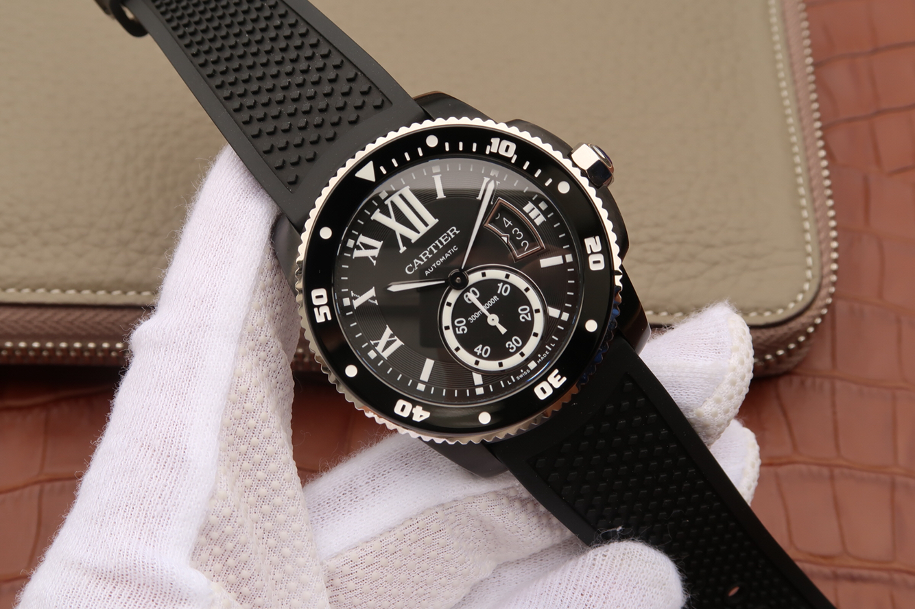 卡地亞名表復刻手表 JJ卡地亞卡歷博系列WSCA0006潛水腕表￥3480-復刻手錶