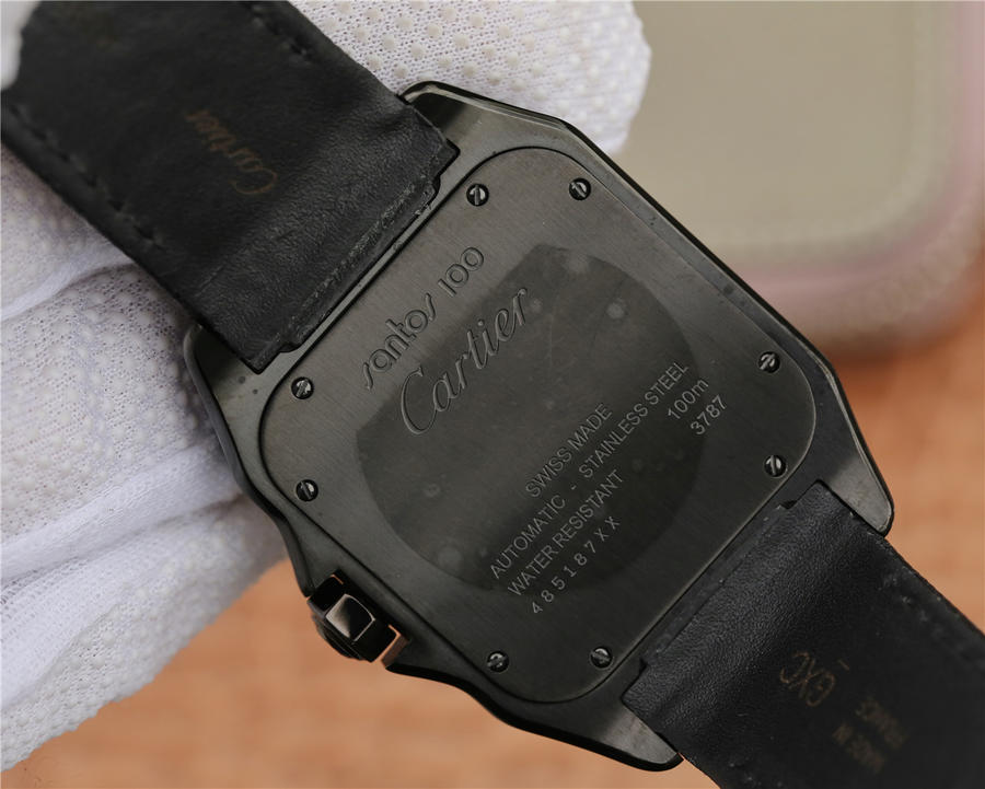 高仿卡地亞山度士圖片 RB卡地亞山度士黑騎士WSSA0006￥3180-復刻手錶