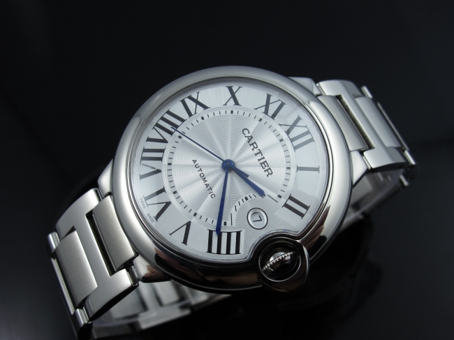 卡地亞Cartier男錶 藍氣球繫列W6920095 鋼帶全自動機械大號款男士手錶 瑞士機芯￥2880 -復刻手錶