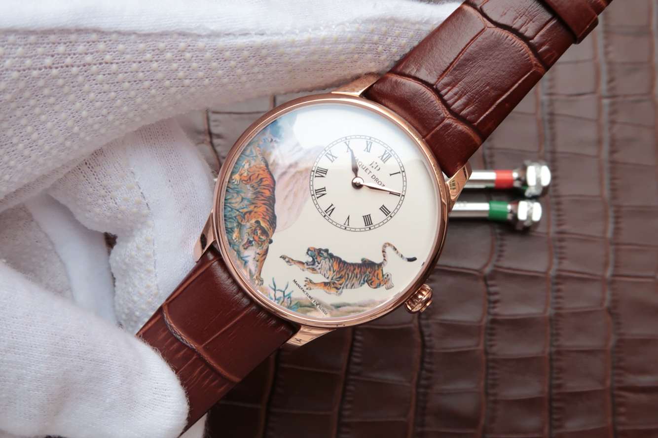 雅克德羅 復刻手錶 貼吧 TW廠雅克德羅羅藝術工坊繫列J005033222猛虎下山￥3180-復刻手錶