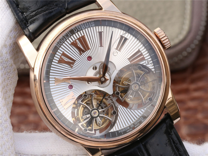 復刻手錶羅傑杜彼雙陀飛輪 RDDBHO0563 玫瑰金 JB廠手錶￥31800-復刻手錶