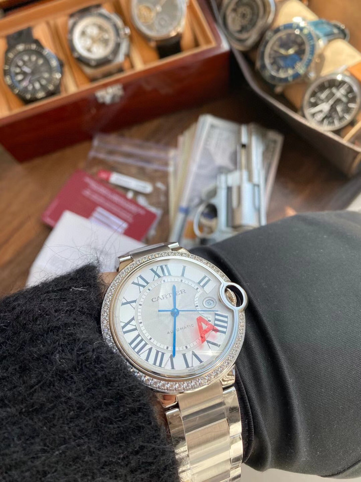 1比1復刻卡地亞藍氣球繫列腕錶男價格 WE9009Z3￥3180-復刻手錶