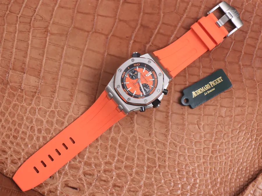 愛彼皇家橡樹一比一高仿錶 tw廠愛彼皇家橡樹離岸型26703ST.OO.A070CA.0 橙色￥3980-復刻手錶