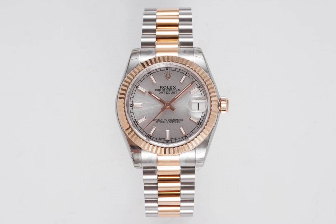 1比1復刻勞力士女裝手錶 gs勞力士日誌型 278271 間玫瑰金￥3180-復刻手錶